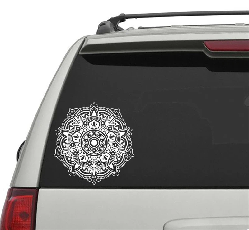 Автомобильные наклейки с мандалой виниловые для заднего стекла наклейка