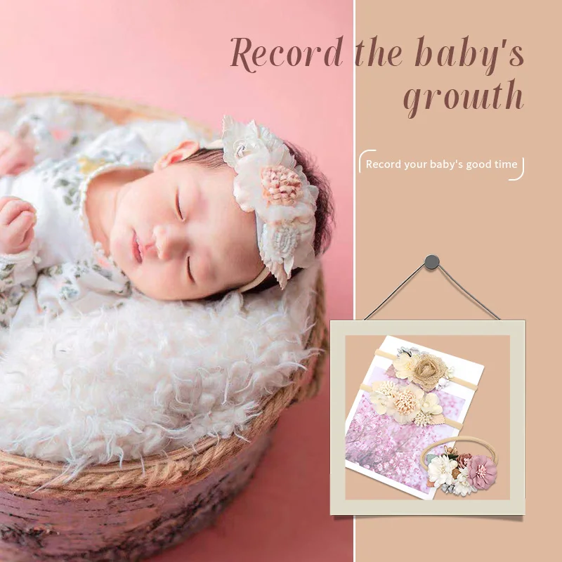 

All-match Baby Hair Accessories Female Baby Cute Super Cute Princess Child Photo Head Flower Headband Jewelry For Girls Kids