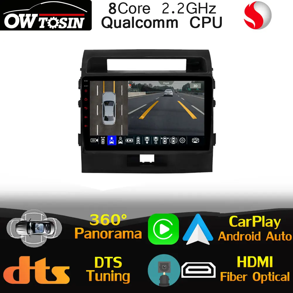 Восьмиядерный процессор Qualcomm Android для Toyota Land Cruiser LC200 200 2007-2015 автомобильный