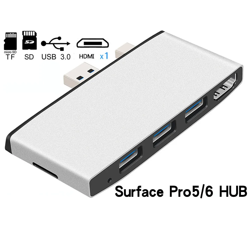 Зеленый USB mini Dp к HDTV 2USB 3,0 концентратор для Surface pro 4 5 6 - Цвет: Зеленый