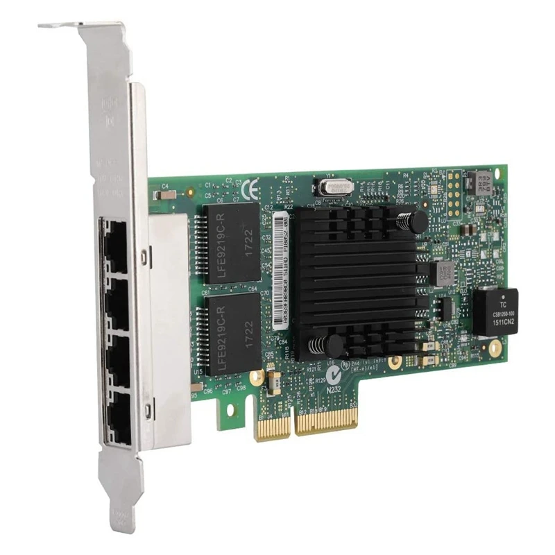I350-T4V2 4-Port Gigabit Ethernet PCI-Express X4 Use for  I350AM4 Server Adapter Network Card
