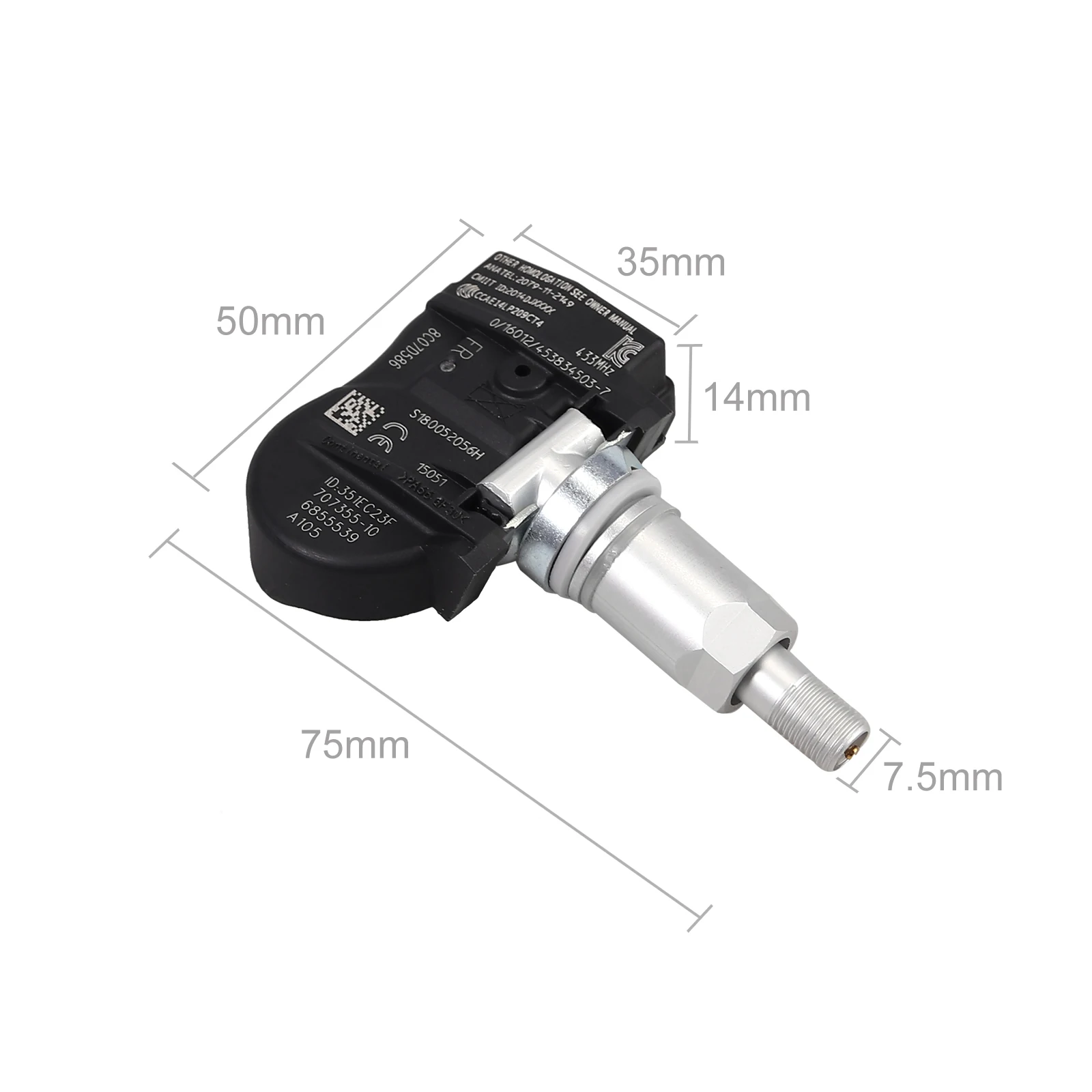 Justech 433 МГц датчик давления в шинах TPMS для BMW 1 серии 2 3 4 3610 6881890 36106881890|Системы