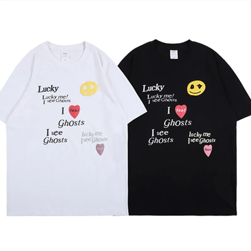 

Kanye West KIDS SEE GHOSTS Tshirt Women Men Streetwear Harajuku Sally Face Top Tees Hip Hip TShirts Homme