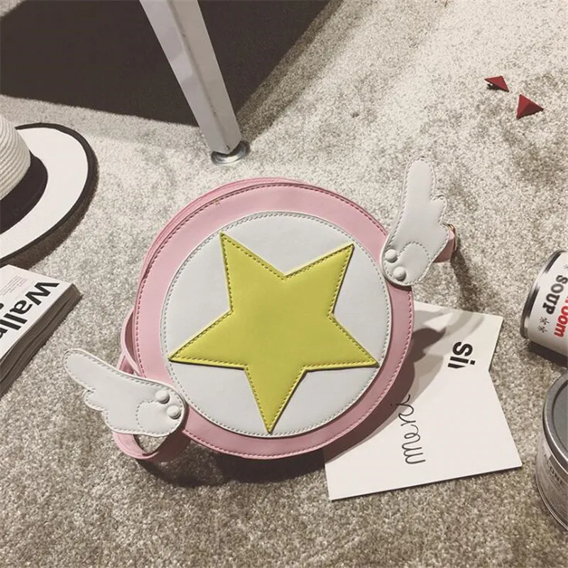 Сумка на плечо Cardcaptor Sakura костюмы для косплея розовый цвет искусственная кожа