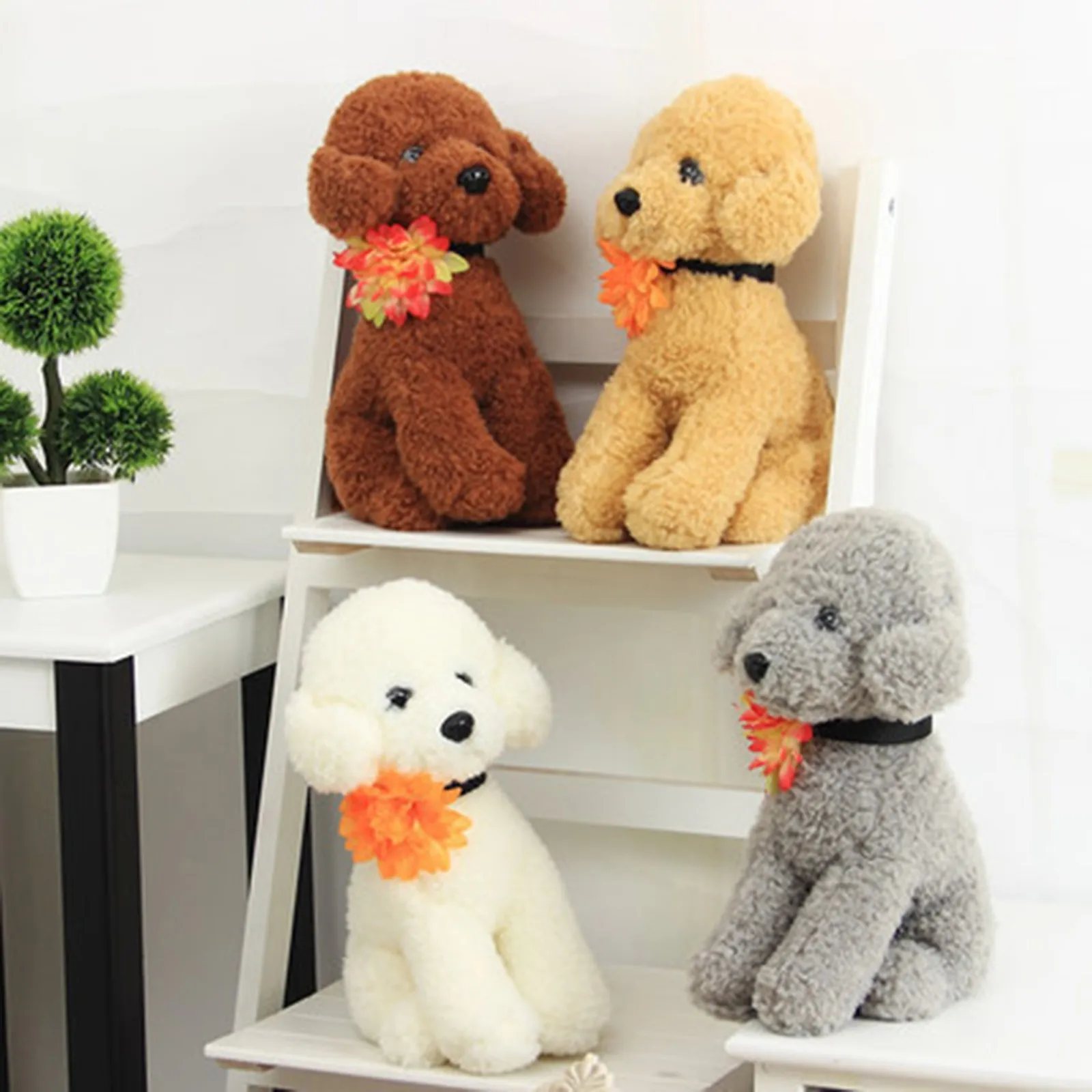 Тедди собака Детские плюшевые игрушки коричневая симуляция милые детские