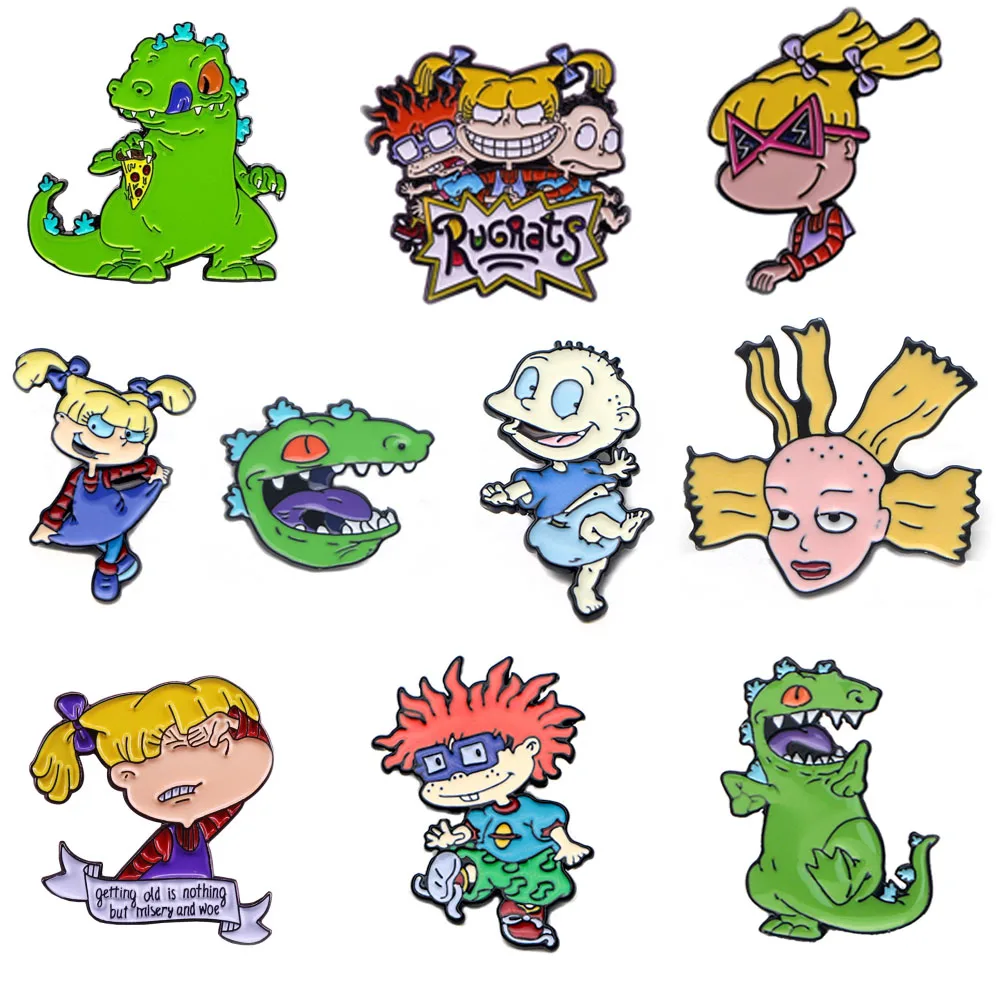 HJ596 GCute мультфильм Динозавр коллекция эмалированные булавки мультфильм украшения Брошь Воротник значок ткани украшения для дамской сумочки подарки