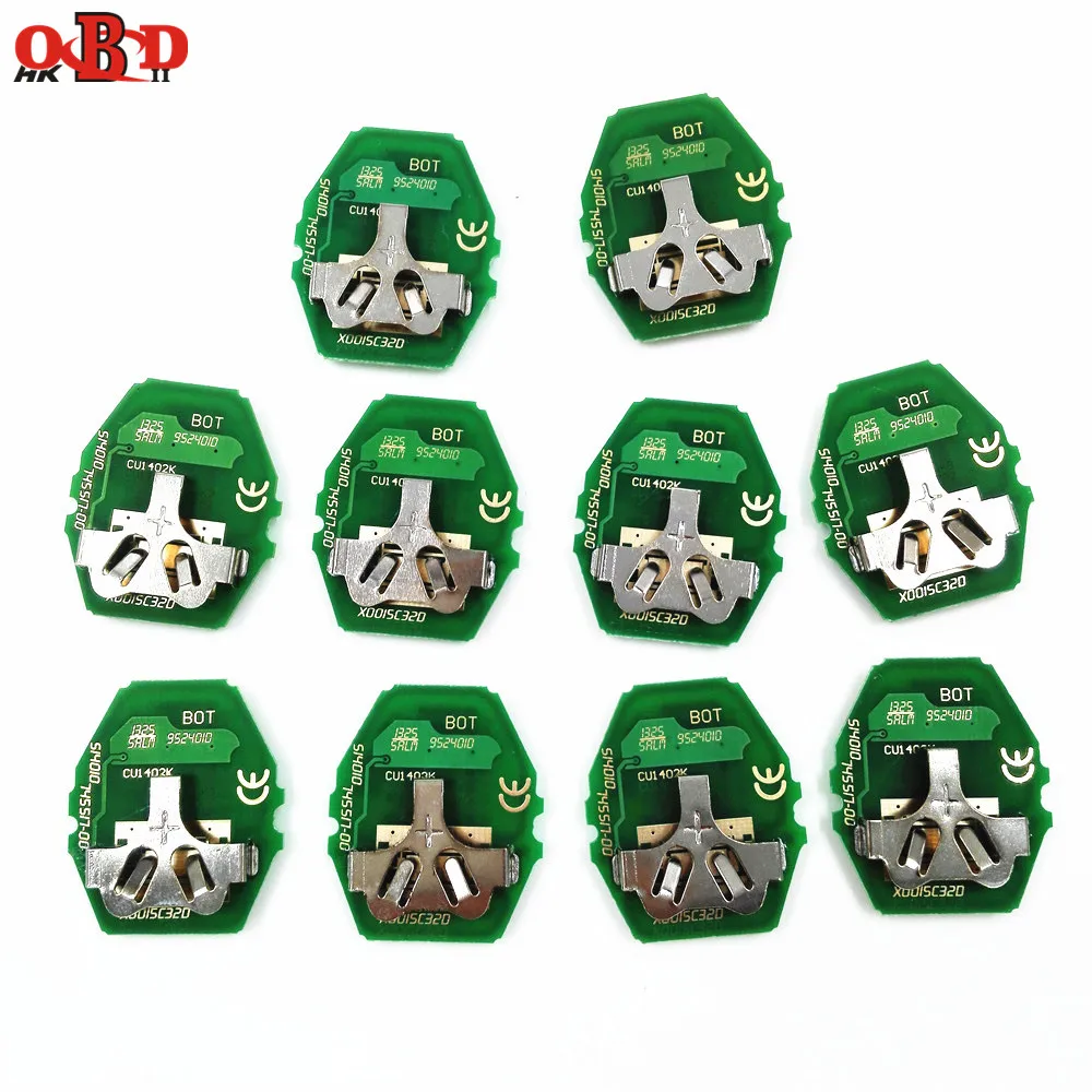 

HKOBDII 10pcs/lot,3 Button 433/315MHZ Remote Car Key Board For BMW X3 X5 E38 E39 E46 Track EWS System