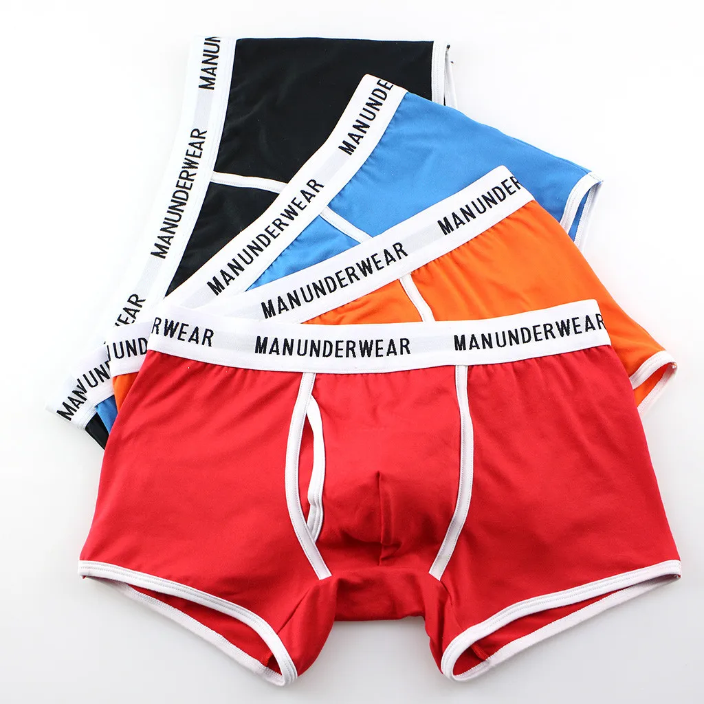 

2019 Cotton Underwear Casual Men Sexy Trunks Ventilate Men's Soft Underpants Knickers Shorts Sexy Underwear Solid Flexible Z0329