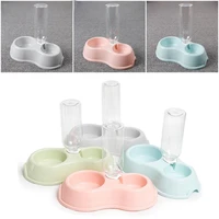 cat automatic feeder dog double bowls puppy water dispenser drinking fountain kitten eating dish bottle round food bowl supplies