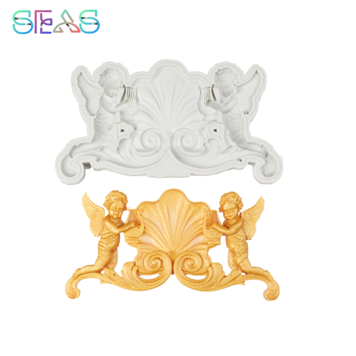 

Silicone Molds Cake Mold Little Angel Decorating Tools Chocolate Resin Molds Pastry Tools Accessories Baking Molds Baking Molds