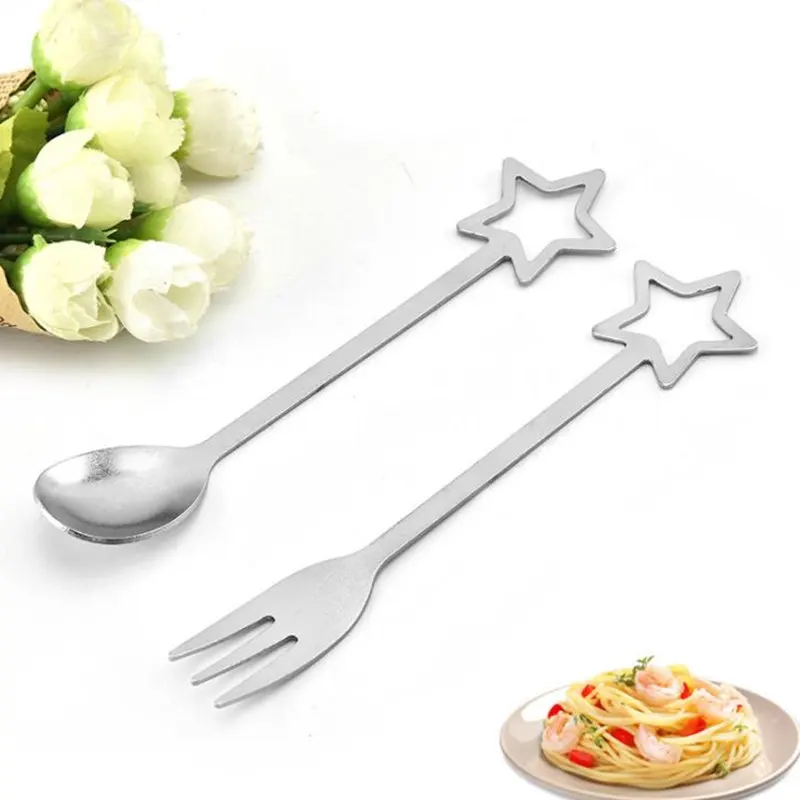 

500pcs Stainless Steel Spoon Tableware Korean Solid Spoon Fork Flat Spoon Soup Spoon Coffee Spoon Small Spoon NO254