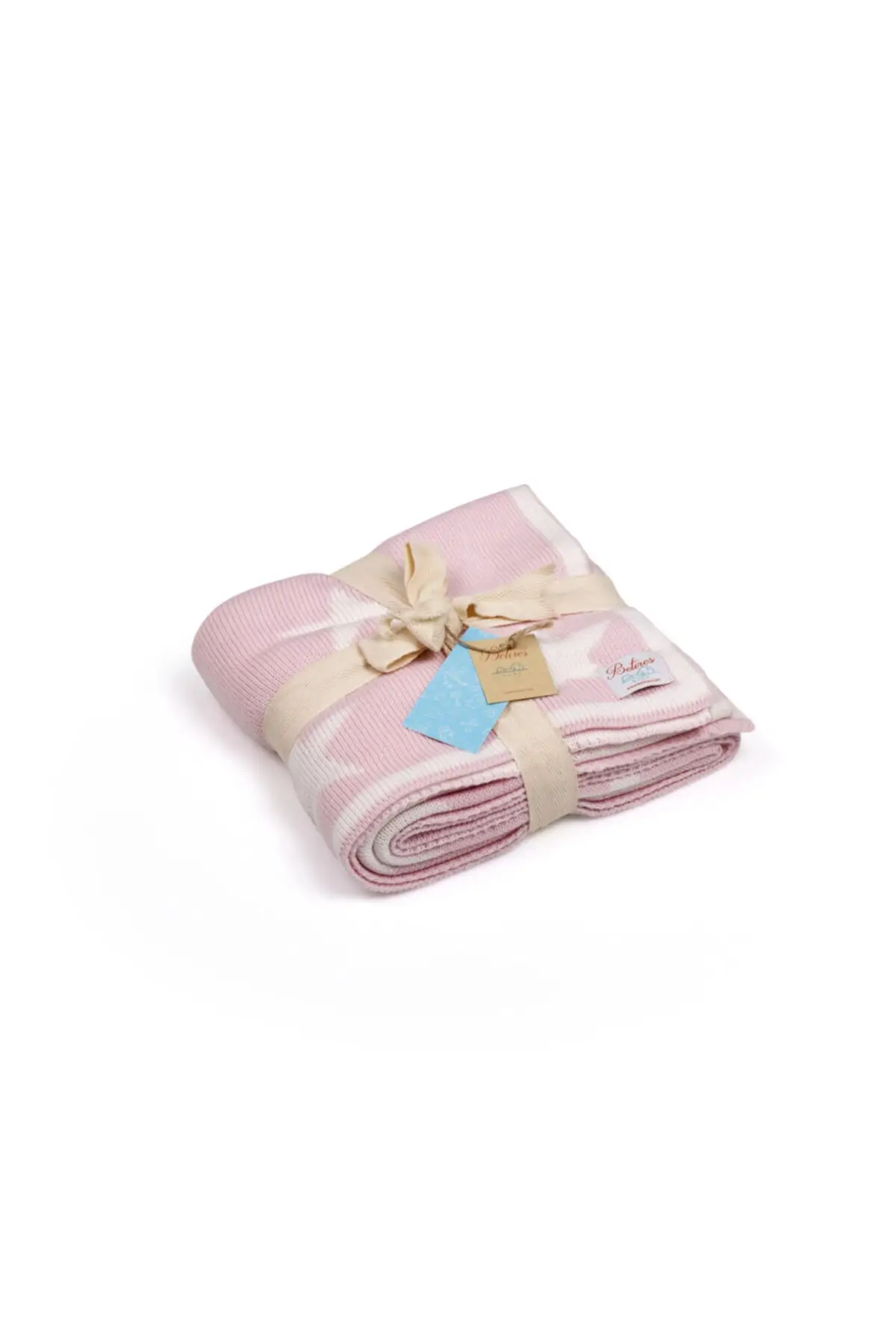 Unisex Pink Knit Baby blanket 90x90 cm Baby & Kids Blanket Home Textile Textile & Furniture