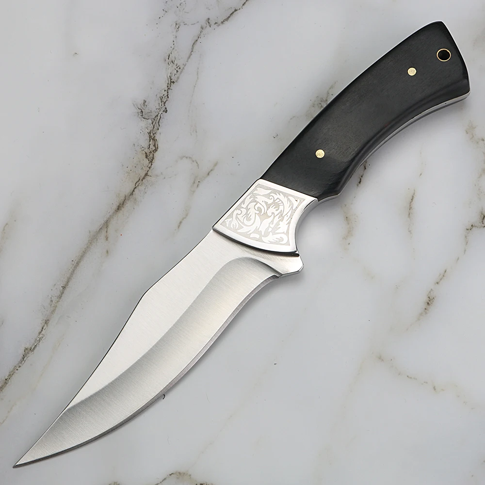 Прямой нож для охоты на природе короткий портативный Клинок выживания в дикой