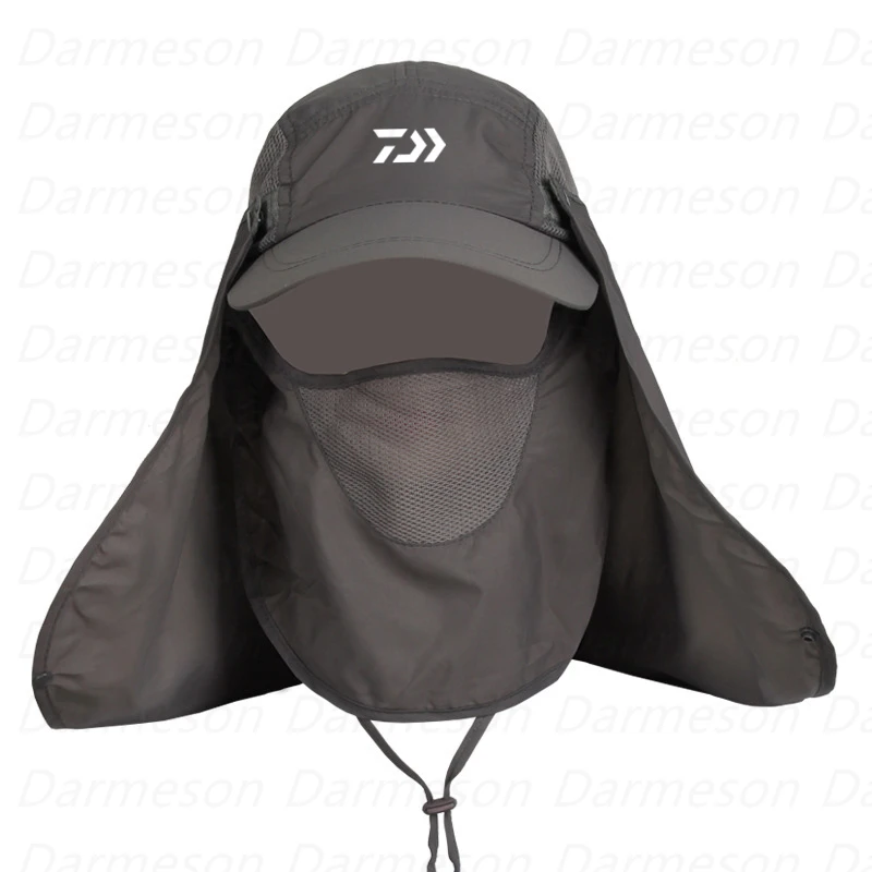 

Новинка 2021, мужская летняя шапка Daiwa для рыбалки в стиле унисекс, дышащая бейсболка, регулируемая Солнцезащитная шляпа от солнца, шляпы для в...