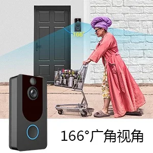 

2021 1080p WiFi Video Doorbell Camera Wireless Video Door Phone Intercom Remote Monitoring Alarm With Ding Dong
