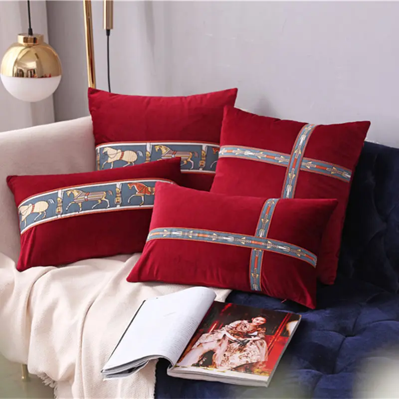 

2pcs Pillow Cover Flannel High Quality European Style Pillowcase 30*50 45*45 Cushion Cover Sofa Home Decor Pillow Case