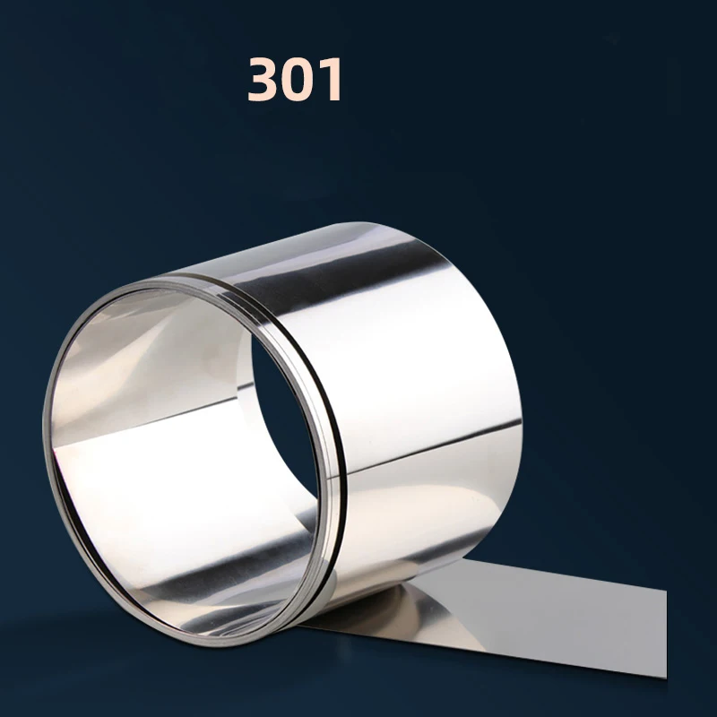 

Width 300 mm Thickness 0.03 /0.04/0.05 / 0.06/0.07/0.08 /0.09 /1.0 mm SUS301 Stainless Steel Foil Strip Sheet Belt flat 1Meter