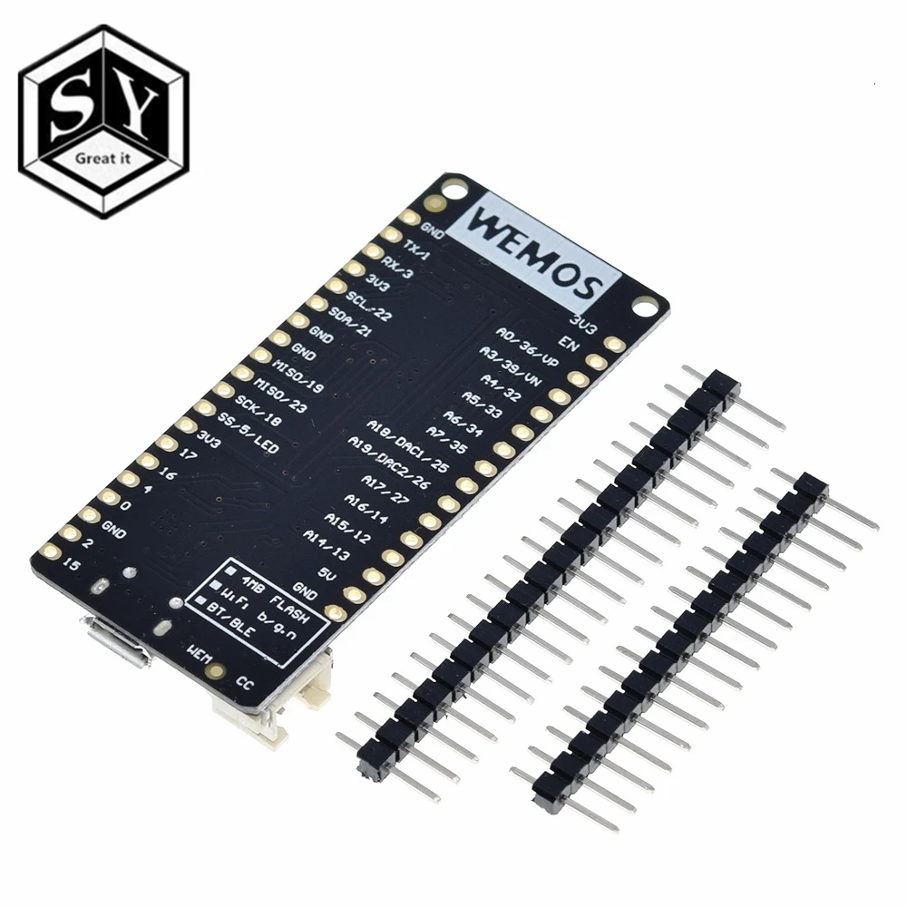 GREAT IT 4 MB Flash WEMOS ESP-32 V1.0.0 WIFI и Bluetooth-карта памяти | Электронные компоненты