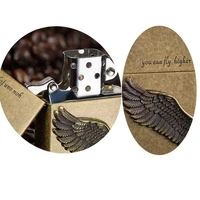 lighter windproof creative custom wings fly higher personalized kerosene lighter male valentines day gift