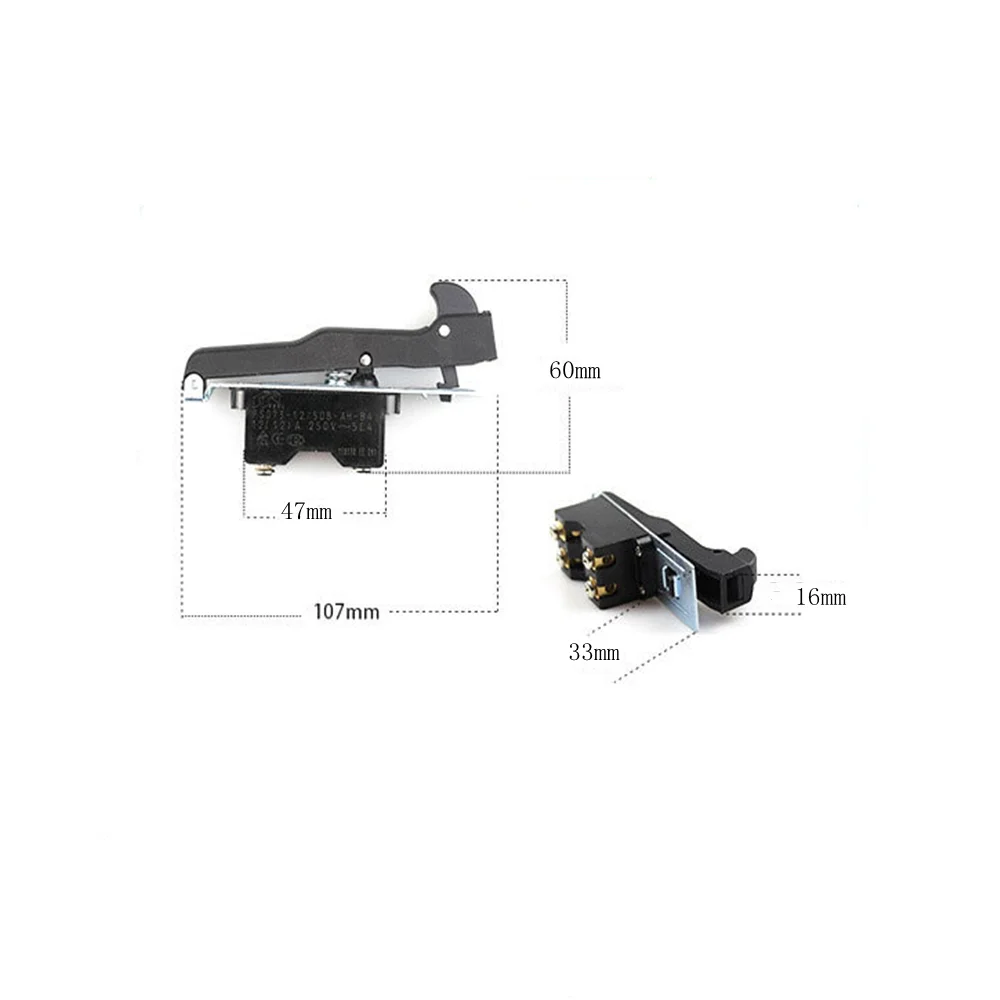 1 шт. переключатель пускового механизма переменного тока 2NO 250 в 12 а для угловой