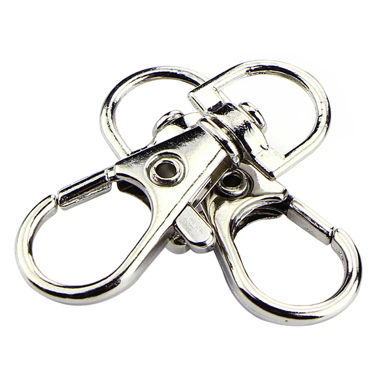 100pcs Metal Swivel Clasp Key Ring Lobster Claw Hook Keychain DIY Making Jewelry Findings | Украшения и аксессуары