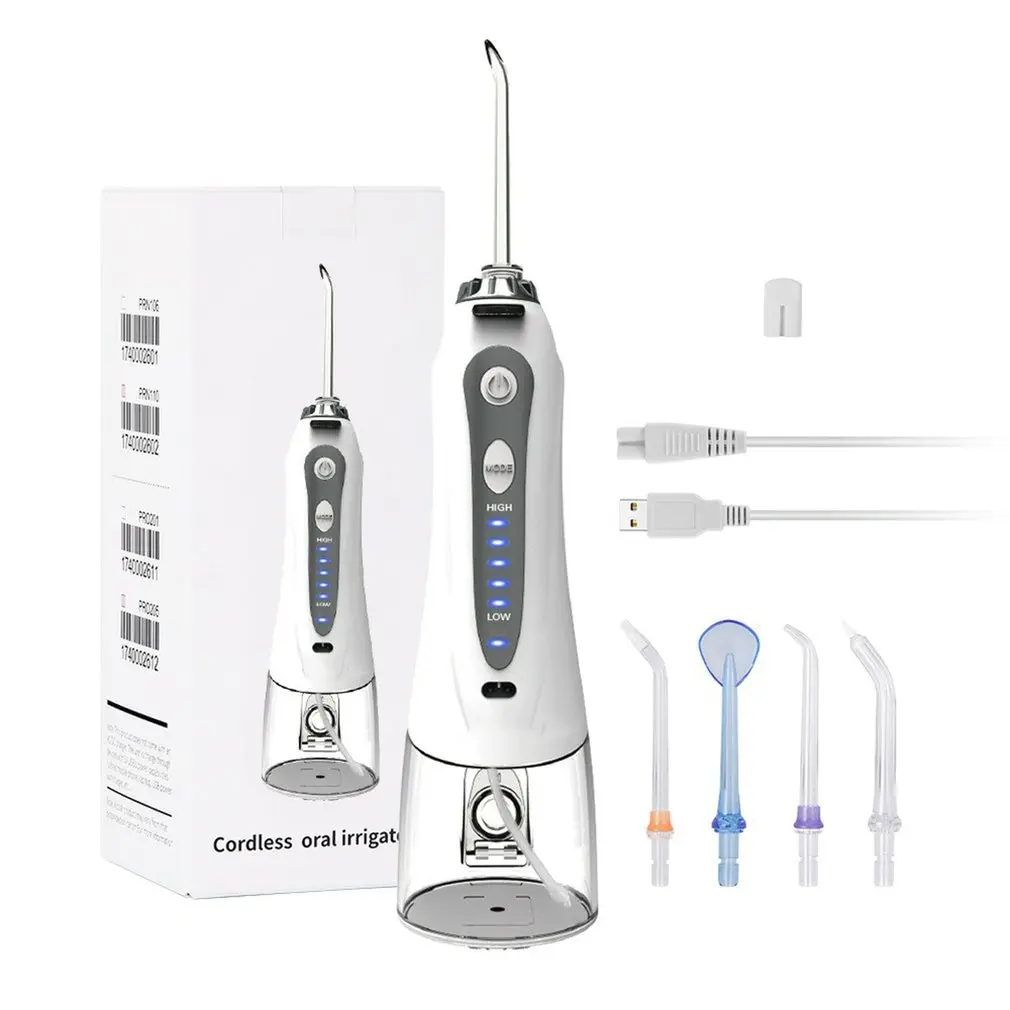 

240ml Tooth Washing Machine 5 Modes Portable Oral Irrigator Tooth Pick USB Rechargeable 5 Nozzles Water Jet Floss Tooth Pick