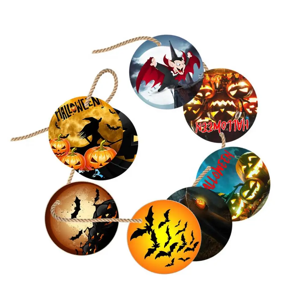 

Тематическая гирлянда на Хэллоуин с рисунком