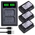 3x2280mAh NP-FZ100 NP FZ100 батарея + Type-C светодиодный зарядное устройство для Alpha a7 III, 7 III, a7R III, 7R III, ILCE-7RM3 I7M3 a9 ILCE-9, 9R