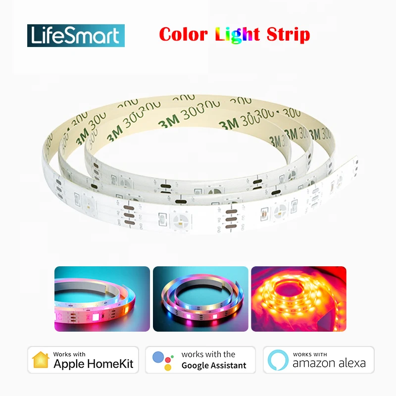 Умная Светодиодная лента LifeSmart Удлиняемая RGB-лента для работы с приложением Apple