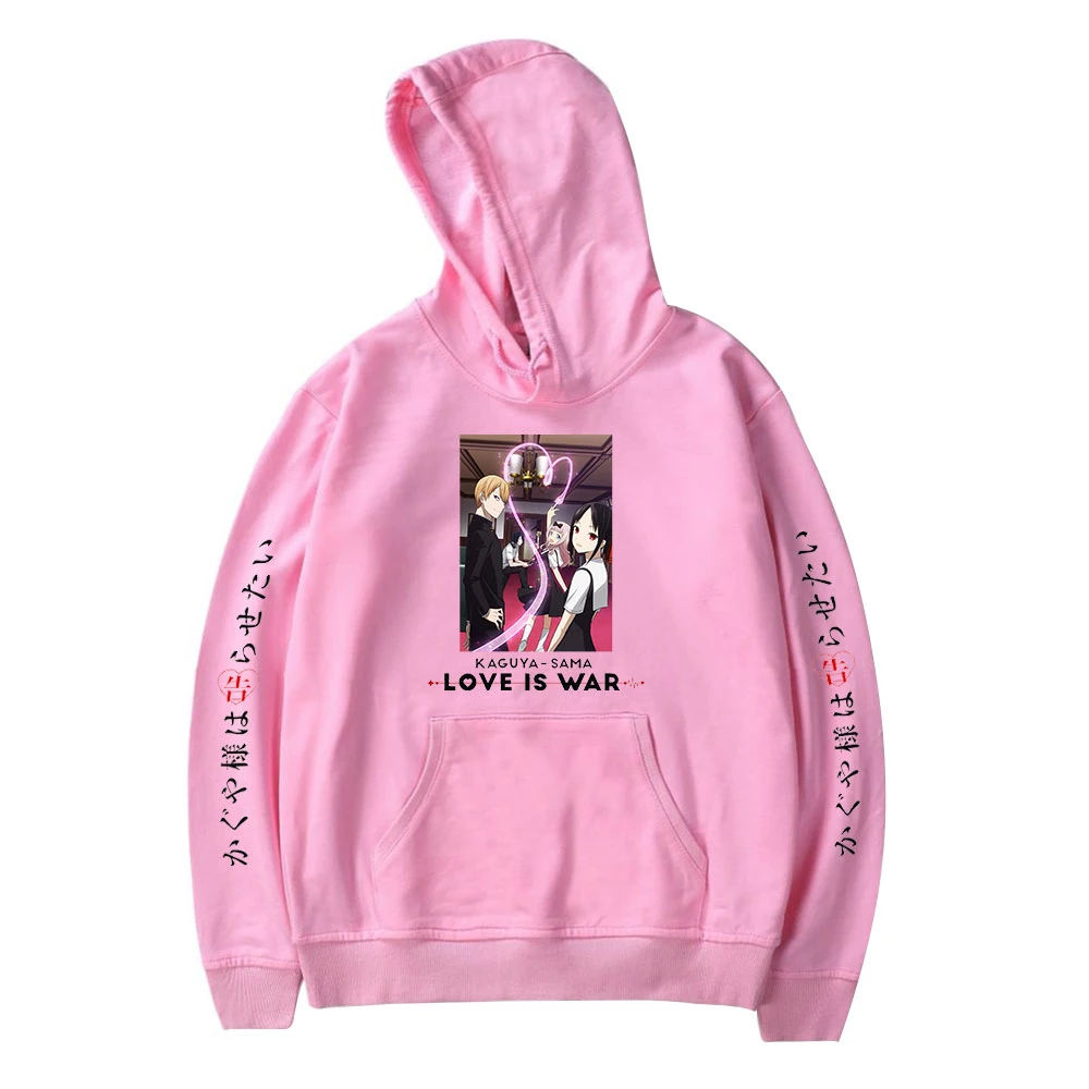 

Shinomiya Kaguya Hot Sale Hoodie Pullover Hoodie Casual Wear Sweatshirt Comic Print Anime Hoodie Pink Popular Streetwear