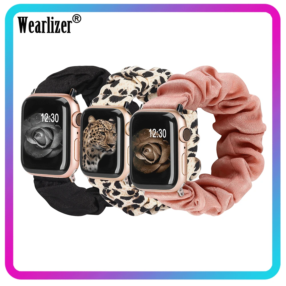 Эластичные резинки Wearlizer ремешок для Apple Watch 38 мм 42 3 шт./компл. тканевый часов с