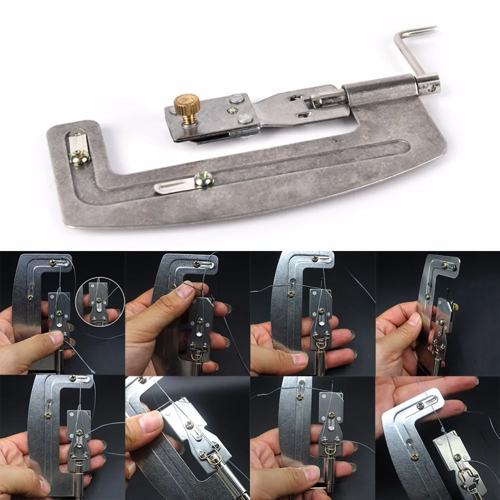 

Fishing Hook Stainless steel Semi Automatic Machine For Lure Tier tie hook device Accessories Protable Fishing Tool