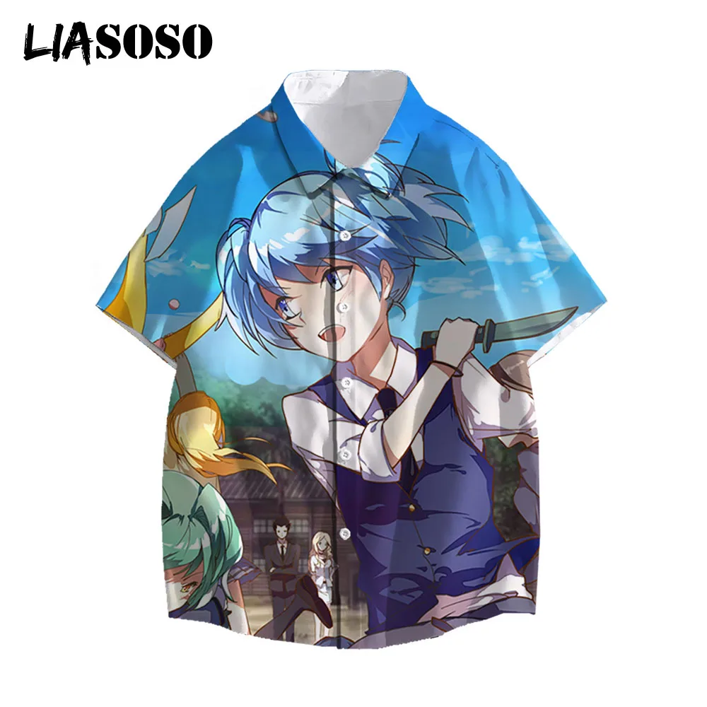 

LIASOSO 3D Print Shirt Anime Assassination Classroom Korosensei Shiota Nagisa Men Women unisex Fashion Casual Streetwear Tops