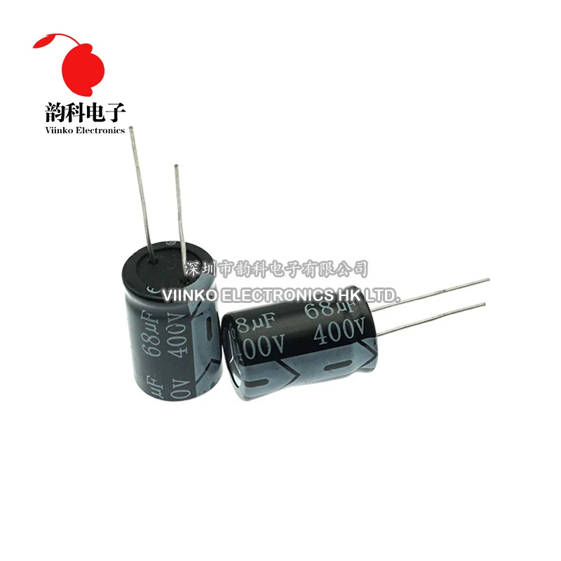 400V Алюминиевый электролитический конденсатор 1 мкФ 2 3 4 7 6 8 10 15 22 33 47 68 82 100 120 150 220