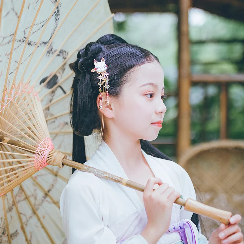 Зажим для волос в форме милой маленькой лисы YYOUFU зажим из сплава с длинной