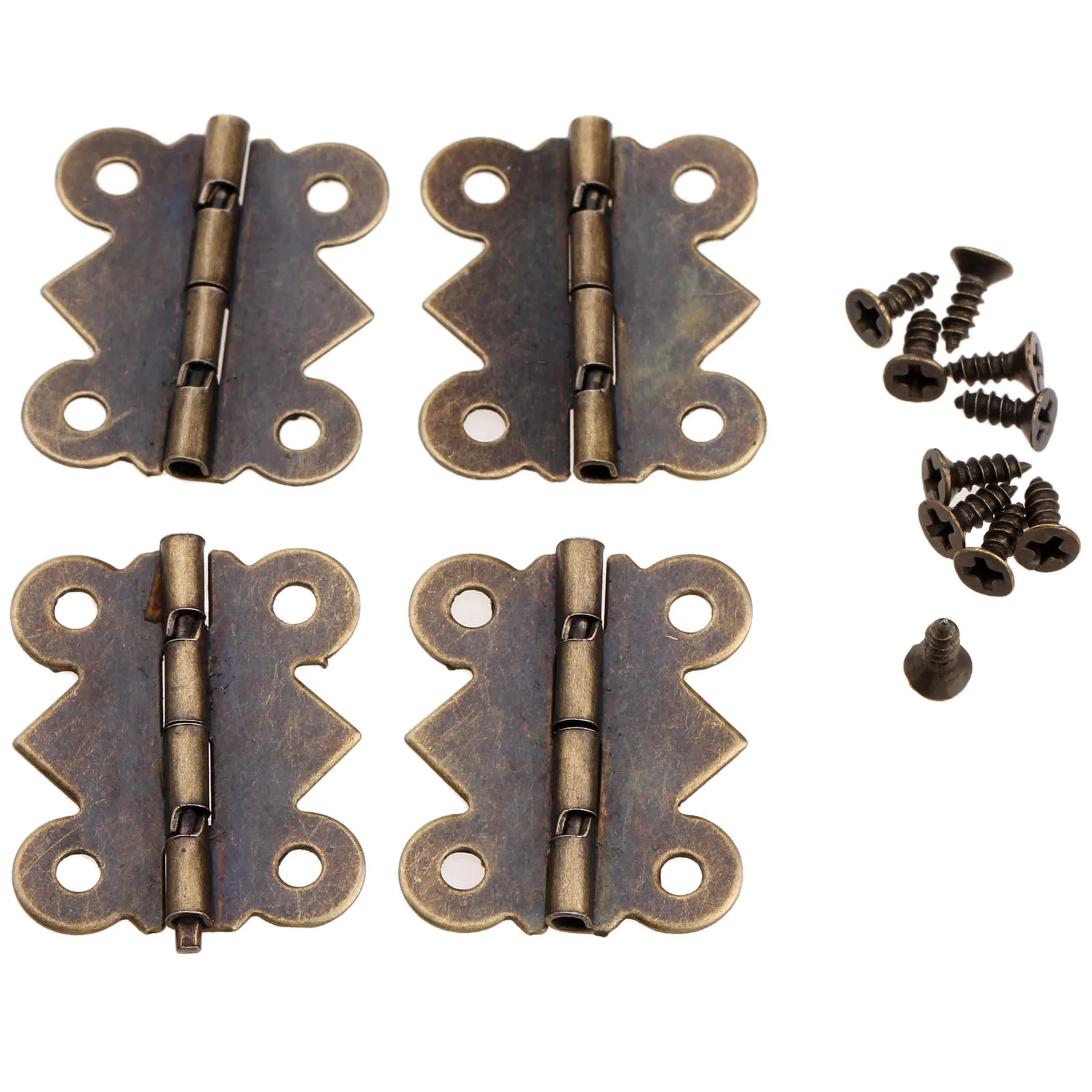 12 шт ювелирные изделия деревянная винная Коробка Чехол Декор петля Мини Бабочка