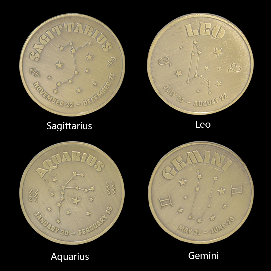 Созвездия Антикварная Серебряная Памятная монета коллекционные монеты в