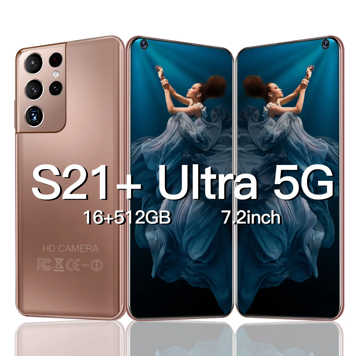 

Смартфон глобальная версия S21 + Ultra, 7,3 дюйма, Android, 6800 мАч, 24 Мп + 48 МП, 16 ГБ + 512 ГБ, разблокированный мобильный телефон, смартфон