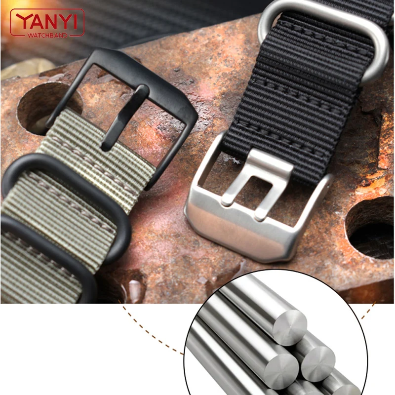 

Nylon watch strap 22mm 23mm watch band waterproof sport for luminox watchbands nato strap black fashion bracelet for men belt