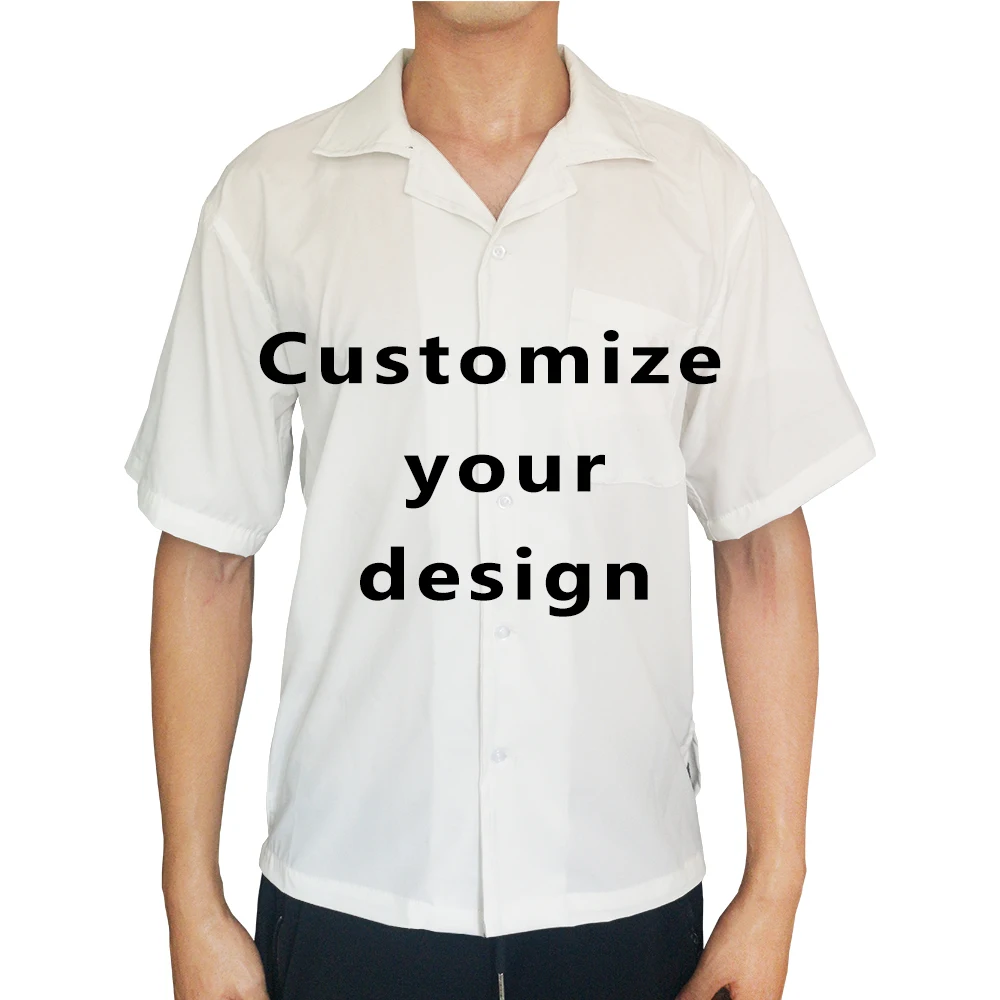 

2021 new men's shirt fashion printing DIY custom design casual retro Aloha shirt