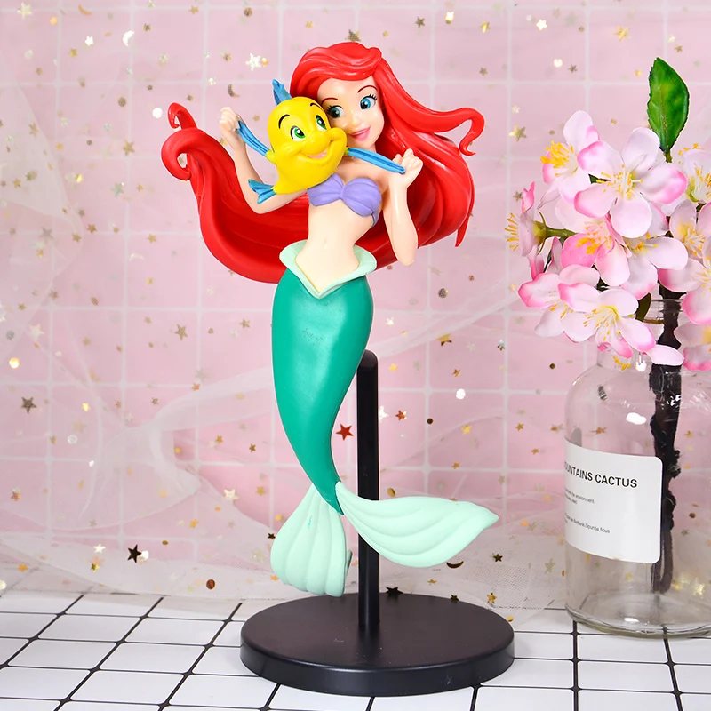 Disney принцессы игрушки Q Posket с принтом Русалочка Ариэль куклы Высотка каблука 10