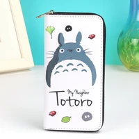 women wallets pu leather lady handbags cartoon totoro students wallet cards holder woman clutch hasp coin purse girls money bags
