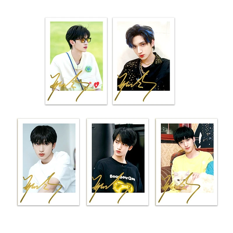 

5PCS KPOP TNT Teens in Times Birthday Card Double-Sided TNT LOMO Cards Postcards JIAQI MA YAOWEN LIU Card Fans Collection Card