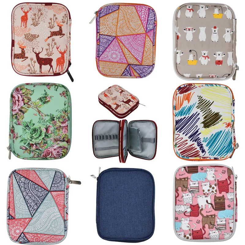 _ Пустая сумка для крючков вязания хранения набор чехол органайзер крючком игл