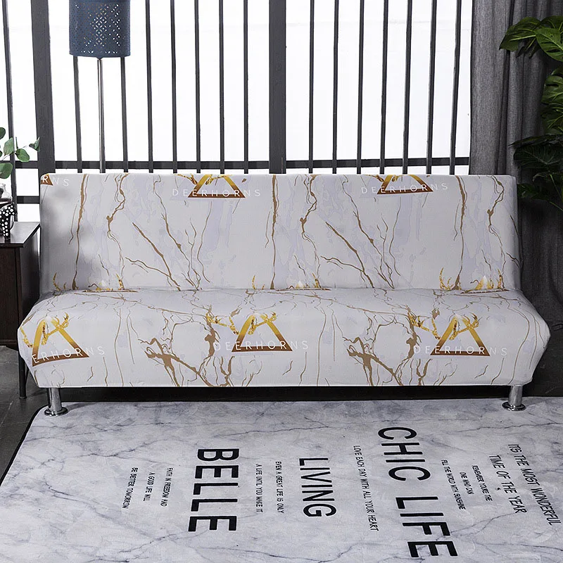 

Universal Elastic Armless Sofa Cover Folding Seat Slipcover Modern Stretch Sofa Bed Covers for Living room Couch Protector funda