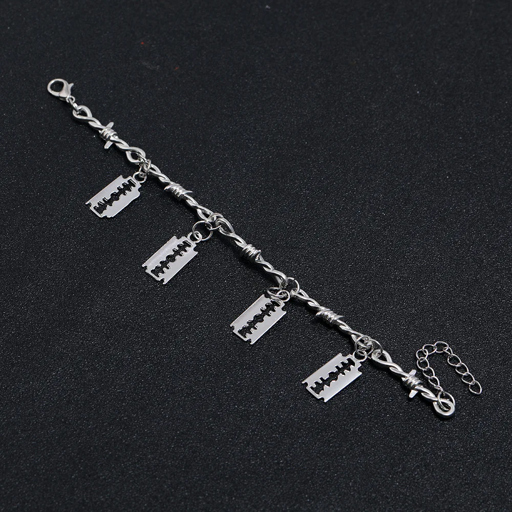 Браслет женский из колючей проволоки короткое ожерелье унисекс в стиле хип-хоп