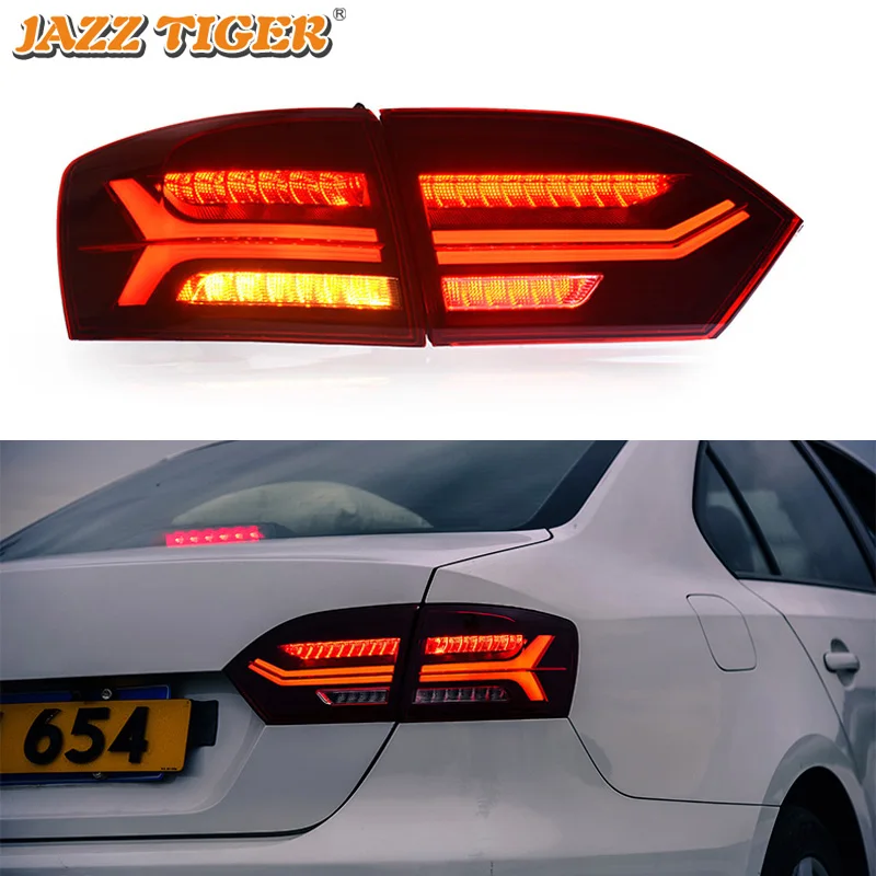 

Car LED Tail Light Taillight For Volkswagen Jetta MK6 2012 2013 2014 Rear Fog Lamp + Brake Light + Reverse + Dynamic Turn Signal