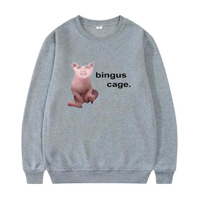 

Funny Popular Nick Bingus Cage Sweatshirt Michael Scott Homage The Office Pullover Tv Series Dwight SchruteJim Halpert Pullovers