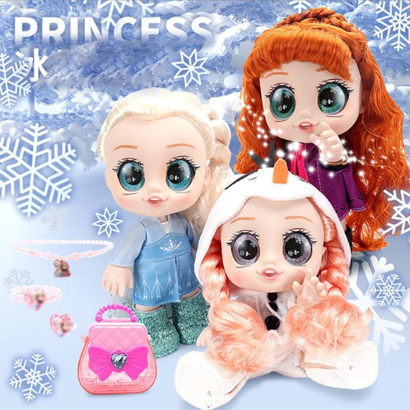 Милая кавайная шарнирная кукла для девочек игрушка принцессы Эльза Анна пение