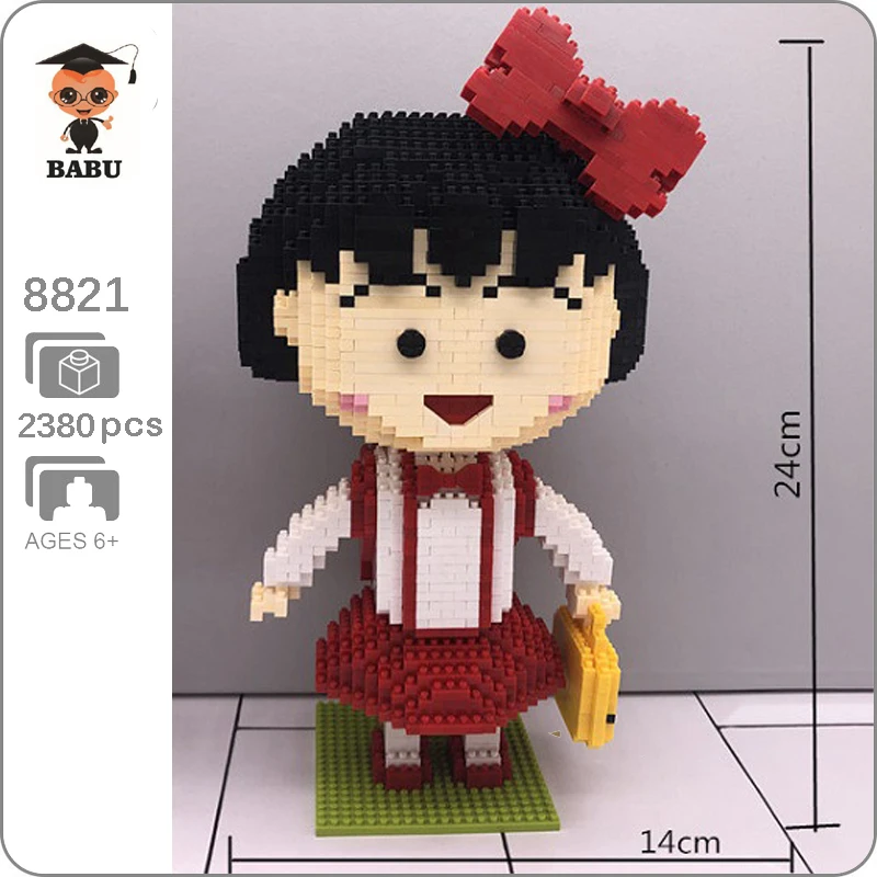 Babu 8821 Мультфильм школьная сумка с бантом для девочек 3D модель DIY 2380 шт. алмазные
